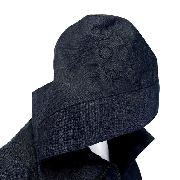 Lole Isabelle Jacket Black Womens XS Hooded Lightweight Packable Travel Raincoat - Picture 4 of 12